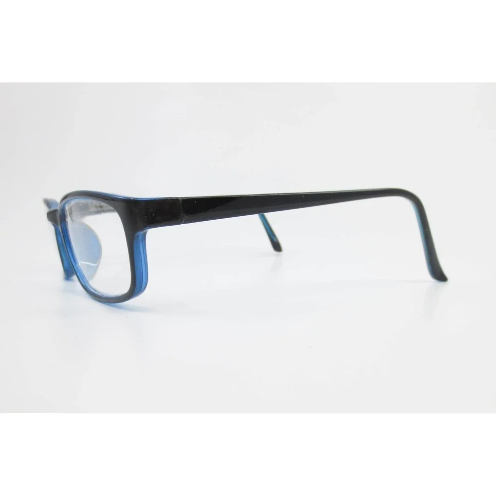 KP-20211 Rectangular Eyeglass Frames Black and Blue 48-17-130 Small Fit